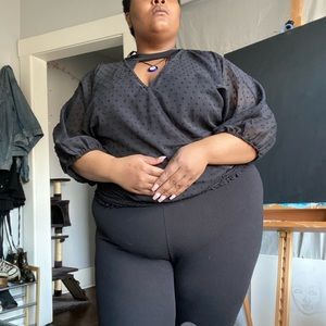 Never Used - Black Sheer Blouse